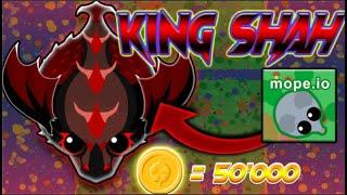 Mope.io - BUYING THE MOST EXPENSIVE SKIN! | KING SHAH (DEVELOPER SKIN) | King Dragon Skin Gameplay