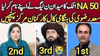 NA50 Attock General Election 2024 Final Result | Saad Hussain Rizvi Vs Malik Sohail Vs Iman Tahir