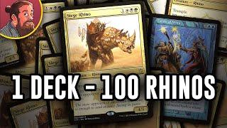 100 Rhinos in Modern | The Biggest (Literally) Brain Brew | MTG Gameplay