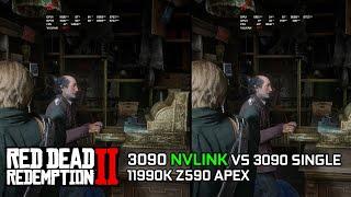 Red Dead Redemption 2 - RTX 3090 NVLINK / SLI vs 3090 Single | 11900K | 4K Ultra setting