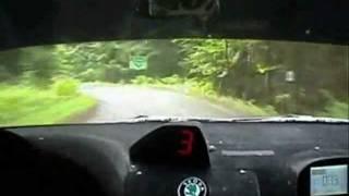 Škoda Fabia WRC - speed 201 km/h in the village