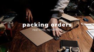 asmr packing orders real time // small business, no music or talking