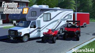 RV RENTAL ROAD TRIP & CAMPING! (FLEETWOOD CAMPER) | ROLEPLAY | FS19