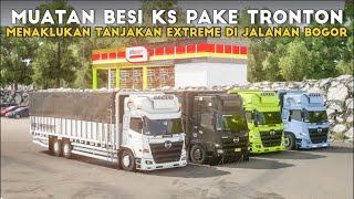 NEKAT  Convoy Muat Besi KS Pake Tronton AJB Transport Ke Proyek Gunung Padang