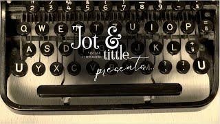 Welcome to Jot & Tittle Vintage Typewriters! [updated Feb. 2023]