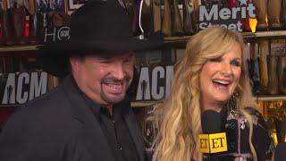 Garth Brooks CRASHES Wife Trisha Yearwood's ACM Honors Icon Award Interview! (Exclusive)