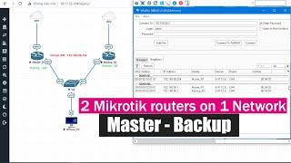 How to setup 2 Mikrotik routers on 1 Network ( Master - Backup )