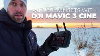 Winter Sunsets with DJI Mavic 3 Cine