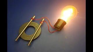 Free Electricity Generator With Speaker And Magnet Real Power Electric Generator Experiment