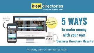 5 Ways to Make Money with Your Own Business Directory Website