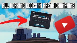 ALL WORKING CODES IN ARENA CHAMPIONS! | Arena Champions