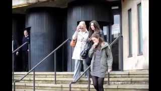 Joanne Kirk leaving court after being found guilty of benefit fraud