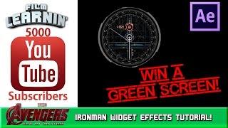 Iron Man HUD Widgets After Effects Tutorial + 5K Subs Giveaway! | Film Learnin