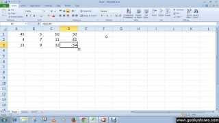 Microsoft Office Excel 2010 Using Cell Reference