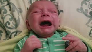 1 Month Old Newborn Baby Crying & Calm