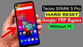 Tecno SPARK 5 Pro (KD7) Hard Reset & FRP Unlock |Fix Google Services |ANDROID 10 Without PC