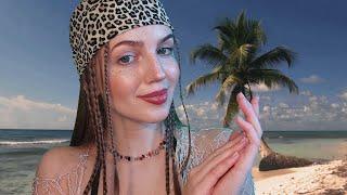 АСМР Массаж на пляже. Шум моря • ASMR Massage on the beach. Personal attention