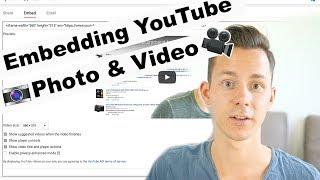 Embedding YouTube Videos on Your Website | No Other Videos at the End | No Branding