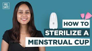 How to sterilize a Menstrual Cup with Automatic Steam Sterilizer | Menstrual Cup Sterilization
