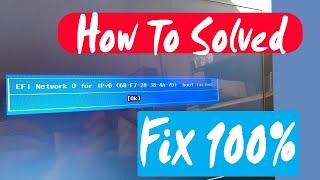 error efi network 0 for ipv4 boot failed lenovo