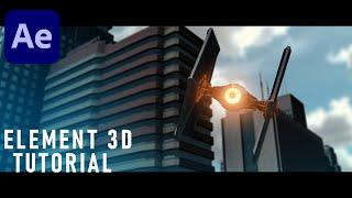 Element 3D Tutorial | Star War Space Ship | After Effect Tutorial