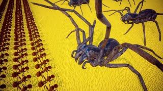 I Fought the BIGGEST ANTS vs SPIDERS Battles Ever Created in Empires of the Undergrowth!