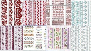 Easy Cross Stitch Borders Design/Patterns #dosuti #CrossStitch