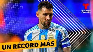 Lionel Messi rompió su primer récord en Copa América | Telemundo Deportes