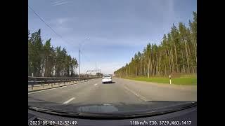 Новоприозерское шоссе, конченный хруст, км. 170 в час в междурядье.