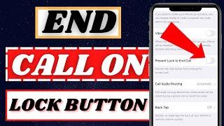 How to turn off end call with lock button iphone 8|6|how to end call with lock button on iphone|2022