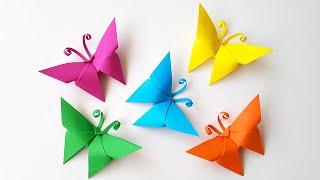 Origami BUTTERFLY How to make a paper butterfly Simple paper crafts Origami Paper Butterfly