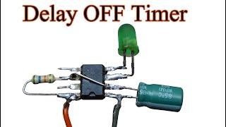 Make a Delay OFF Timer circuit using NE555 ic