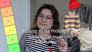 Ranking all the 37 PetiteKnit patterns I've made