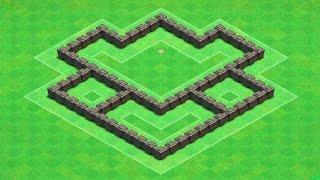 Clash of Clans - BEST Town Hall 4 Hybrid Base Design Layout (TH4)