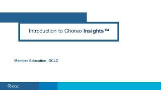 Introduction to Choreo Insights