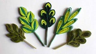 Easy Quilled Leaf/ How to make Quilling leaves