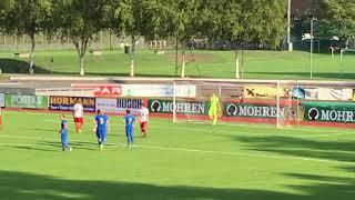 Franco Joppi verwandelt Elfer zum 2:0 für FC Dornbirn