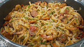 Shrimp and Sausage Cajun Pasta