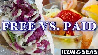 Dining Tips for Icon of the Seas: Free vs. Paid