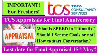 TCS Appraisal Process Freshers | Final Anniversary 1 Year at #tcs | How to set Goals and Attributes
