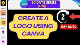 Canva Tutorials In TamilHow To Create A Logo For Free Canva Tamil logo design in canva tamil