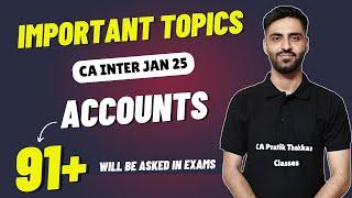 ADVANCE ACCOUNTS IMPORTANT TOPICS CA INTER JAN 25