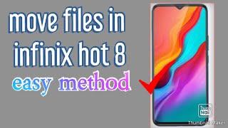 How to move files from internal storagr to sd card in infinix hot 8