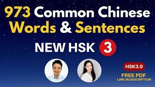 New HSK 3 Chinese Vocabulary & Sentences HSK 3.0 Common Chinese Words Phrases HSK 3 Chinese Lessons