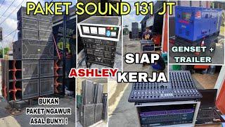 PAKET SOUND SYSTEM 131 JT SIAP KERJA // PAKAI GENSET SIAP GERET