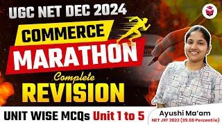 UGC NET Commerce Marathon 2024 | Paper 2 Commerce Units Wise MCQs Complete Revision | Ayushi Ma'am