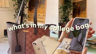 what's in my bag 2024  uni bag tour, school/college essentials, stationeries, etc.