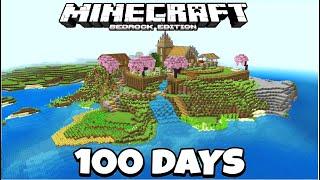 I Survived 100 Days In Minecraft Bedrock