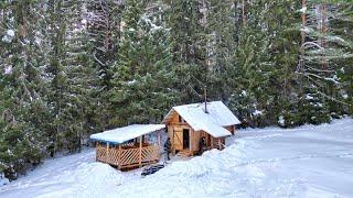 Life in the Siberian forest - we LIVE in the TAIGA and build a log cabin