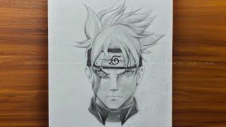 How to draw Naruto uzumaki | pencil sketch Naruto | drawing tutorials for beginners | រៀនគូរ
